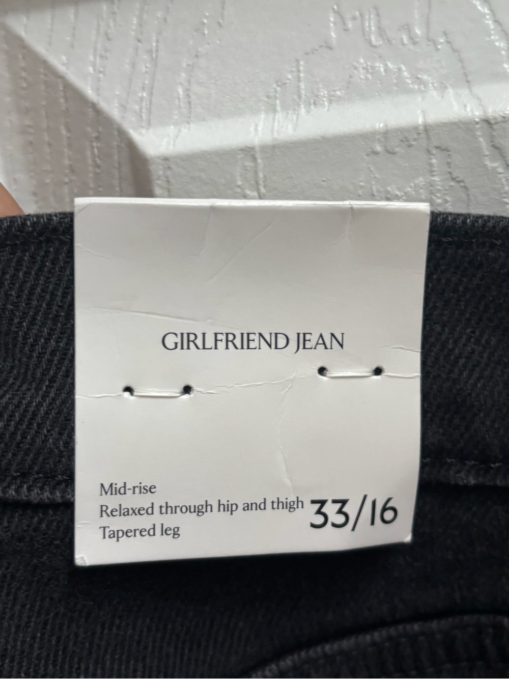 Banana Republic Girlfriend Mid Rise Jeans, Size 33/16, NWT - Picture 5 of 6
